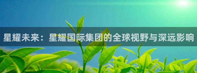 杏悦3平台注册：星耀未来：星耀国际集团的全球视野与深远影响