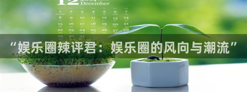 杏悦体育平台登录入口：“娱乐圈辣评君：娱乐圈的风向与潮流”