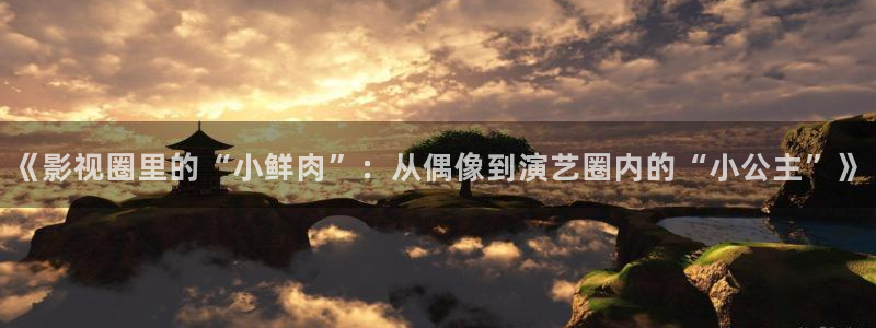 杏悦体育凯捷平台招商：《影视圈里的“小鲜肉”：从偶像到演艺圈内的“小公主”》